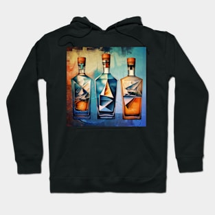 Geometric whiskey bottles Hoodie